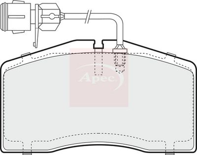 APEC Brake Pad Set, disc brake PAD1296