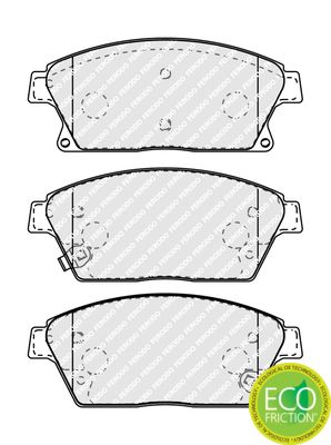 Brake Pad Set, disc brake FDB4264