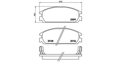 BREMSBELAGSATZ SCHEIBENBREMSE MAGNETI MARELLI 363700428010