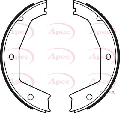 Brake Shoe Set, parking brake APEC SHU713