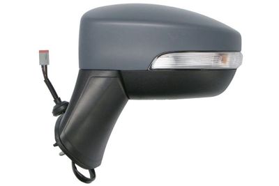 Zijspiegel Links (elektrisch, in reliëf, met verwarming, under-coated, met indicator) past: FORD ECOSPORT 10.17-