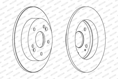 Remschijf set (2 stuks) Achter Links/Rechts past: HONDA PRELUDE V 2.2 10.96-12.01