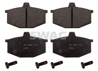 Комплект тормозных колодок, дисковый тормоз SWAG 60 11 6181 для RENAULT 4