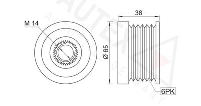 SISTEM ROATA LIBERA GENERATOR AUTEX 654079 1