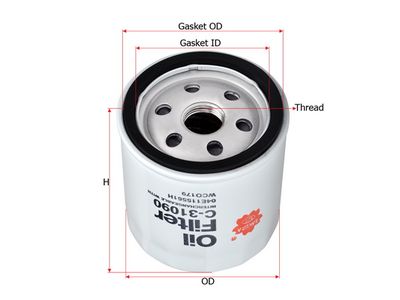 Масляный фильтр SAKURA Automotive C-31090 для VW TAOS