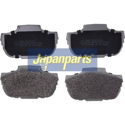 JAPANPARTS Stabdžių trinkelių rinkinys, diskinis stabdys