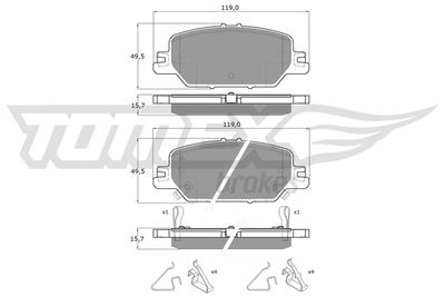 TOMEX Brakes TX 19-66 Деталь для HONDA CR-V V (RW_, RT_) 1.5 VTEC AWD (RW2) TOMEX Brakes TX 19-66 Деталь для HONDA CR-V V (RW_, RT_) 1.5 VTEC AWD (RW2)