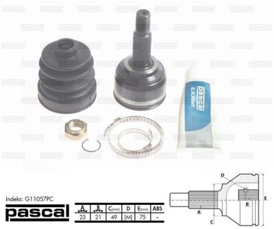 Ledsats, drivaxel PASCAL G11057PC