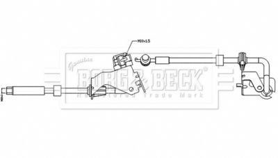 Brake Hose Borg & Beck BBH8532