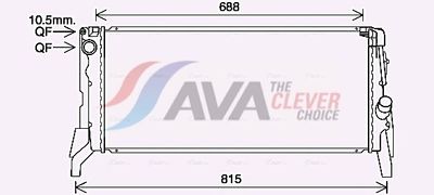 RADIATOR RACIRE MOTOR AVA Clever Choice BW2569 2