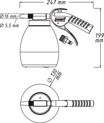 Vzduchová pistole HAZET 9045P-1