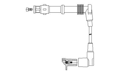 Провод зажигания BREMI 106/90 для AUDI V8