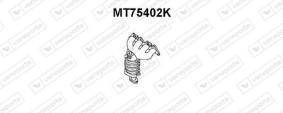 Катализатор коллектора VENEPORTE MT75402K для MITSUBISHI COLT