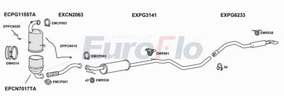 Układ wydechowy EUROFLO PG30816D3027