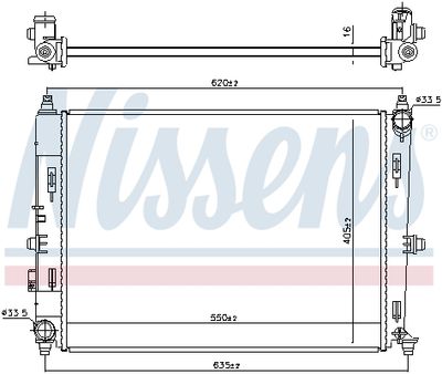 RADIATOR RACIRE MOTOR NISSENS 606528 4