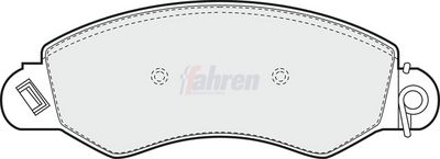 Fahren Brake Pad Set, disc brake FBP3107