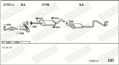 SISTEM DE ESAPAMENT WALKER FO80124