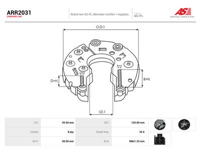 Likeretter, dynamo AUTOSTARTER ARR2031