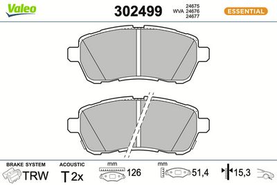 SET PLACUTE FRANA FRANA DISC VALEO 302499