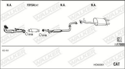 SISTEM DE ESAPAMENT WALKER HO60061