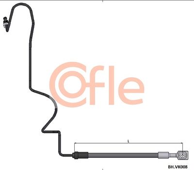 Przewód hamulcowy elastyczny COFLE 92.BH.VK008