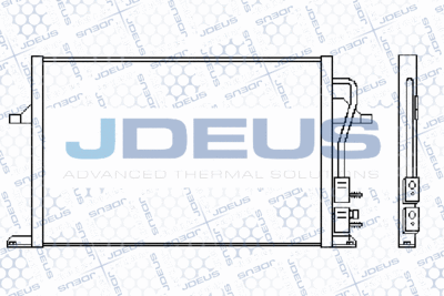 JDEUS 712M06 Радиатор кондиционера  для FORD COUGAR (Форд Коугар)