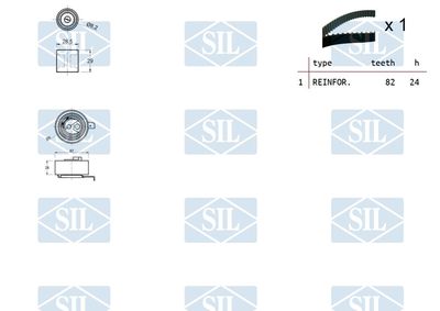 SET CUREA DE DISTRIBUTIE Saleri SIL TK1387 1