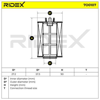 маслен филтър RIDEX