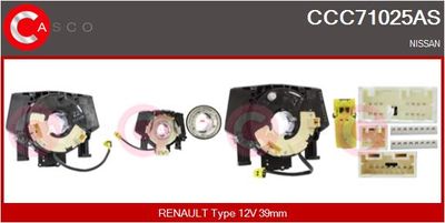 Витая пружина, подушка безопасности CASCO CCC71025AS для NISSAN NOTE