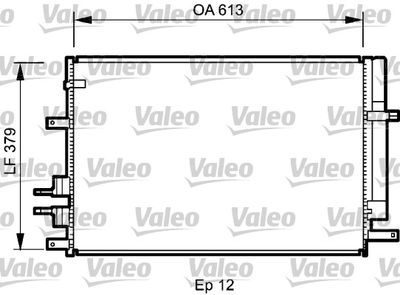 VALEO 818187 Радиатор кондиционера  для ALFA ROMEO BRERA (Альфа-ромео Брера)