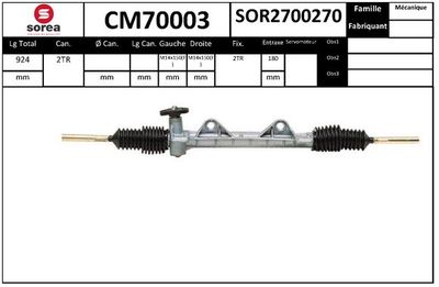 LENKGETRIEBE SNRA CM70003