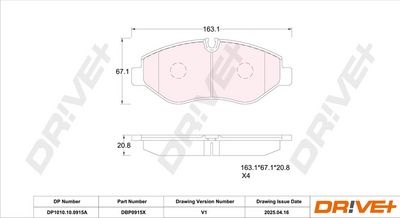 SET PLACUTE FRANA FRANA DISC DR!VE+ DP1010100915A