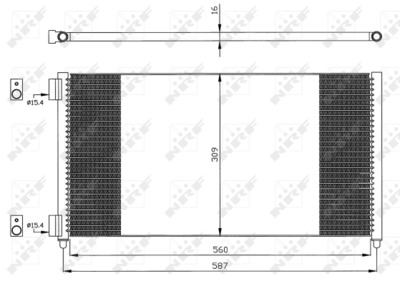 Конденсатор, кондиционер WILMINK GROUP WG2160935 для FIAT DOBLO