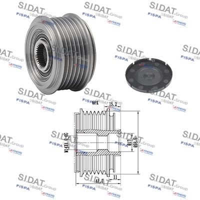 механизъм за свободен ход на генератор SIDAT 455026