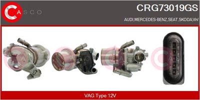 Chladič, recirkulace spalin CASCO CRG73019GS