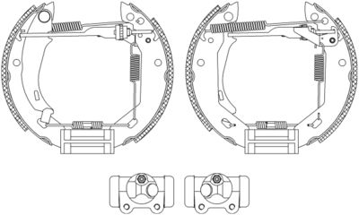 TEXTAR Bremsbackensatz Shoe Kit Pro (84031801)