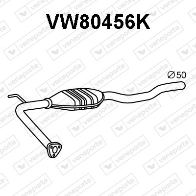 VENEPORTE VW80456K Катализатор для VW TRANSPORTER IV Автобус (70B, 70C, 7DB, 7DK, 70J, 70K, 7DC, 7