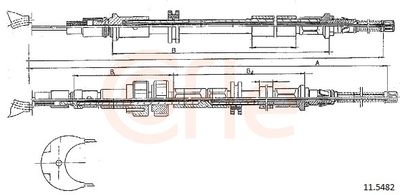 CABLU FRANA DE PARCARE