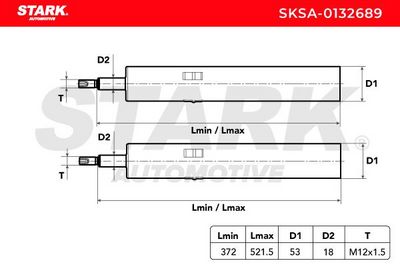 амортисьор STARK SKSA-0132689
