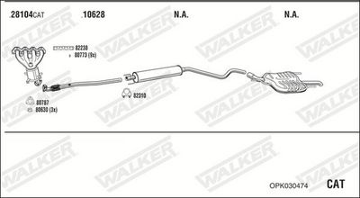 SISTEM DE ESAPAMENT WALKER OPK030474