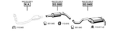 Изпускателна система ASMET VA035000