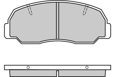 Комплект тормозных колодок, дисковый тормоз E.T.F. 12-0297 для DAIHATSU TAFT