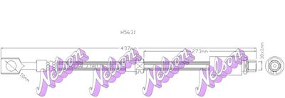 KAWE H5631 Тормозной шланг  для CHEVROLET  (Шевроле Вектра)