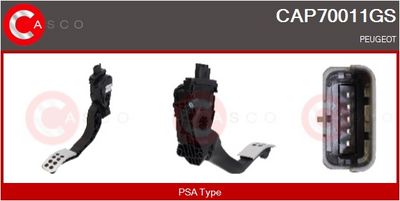 SET PEDALE CONDUCERE CASCO CAP70011GS
