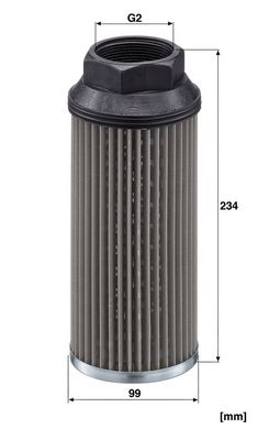 Hydraulisch filter (patroon) past: MANITOU MRT1850, MRT2145, MRT2150, 665 TURBO