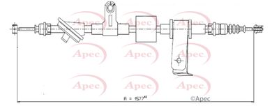 Cable Pull, parking brake APEC CAB1596