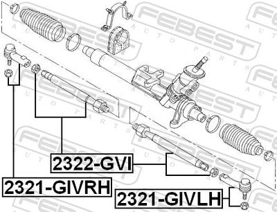 Tie Rod End 2321-GIVLH