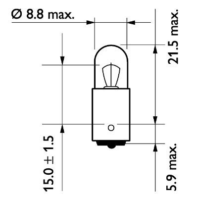 13929B2 PHILIPS Лампа накаливания, габаритные фонари