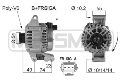 Генератор WILMINK GROUP WG2011814 для FORD FUSION