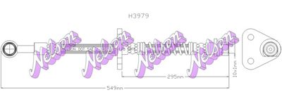 Тормозной шланг KAWE H3979 для ROVER 800